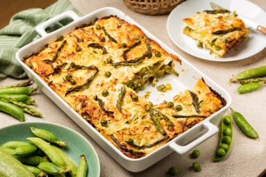 Spring,Vegetable,Lasagna,-,Lasagne,Primavera,,With,Asparagus,,Peas,,Zucchini