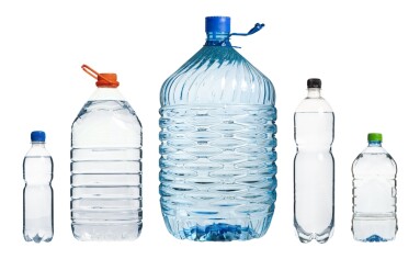 A,Set,Of,Blank,Plastic,Water,Bottles,Of,Different,Volumes,