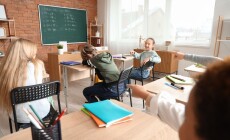 Little,Children,Bullying,Their,Classmate,At,School