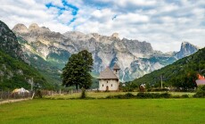 Theth,Church,In,Theth,Valley,In,Albania