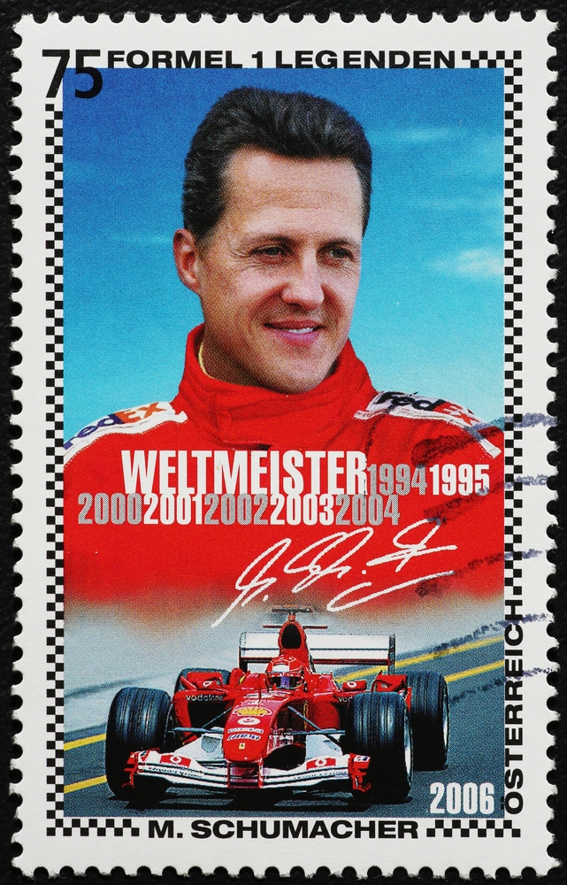 Milan,,Italy,-,August,29,,2017:,Portrait,Of,Michael,Schumacher