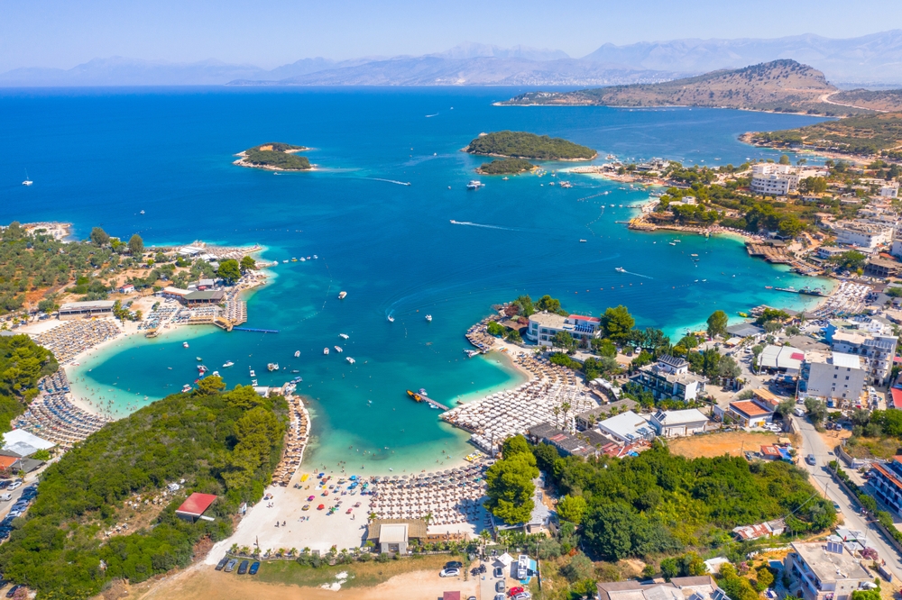 View,Of,Bora,Bora,Beach,In,Ksamil,,Albanian,Riviera.,Ksamil