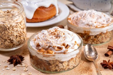 Delicious,Layered,Cinnamon,Roll,Overnight,Oatmeal.,Tasty,Breakfast,Overnight,Oats