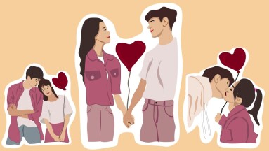 In,Love,Cute,Romance,Couple,Cartoon