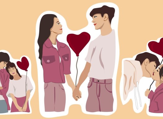 In,Love,Cute,Romance,Couple,Cartoon