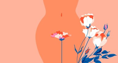 Women's,Health.,Female,Hips.,Bikini,Line.,Abstract,Flowers.,The,Topic