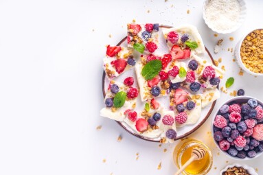 Homemade,Frozen,Yogurt,Bark,,Alternative,Healthy,Keto,Diet,Ice,Cream