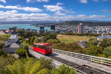 Exposure,Of,New,Zealand's,Capital,Wellington,Cable,Car,,A,Funicular