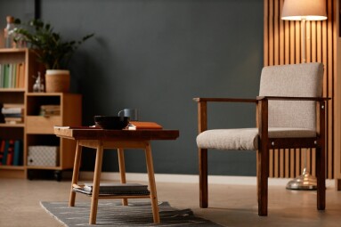 Background,Shot,Of,Vintage,Coffee,Table,Serving,As,Functional,Decoration