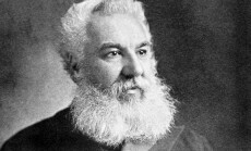 Alexander,Graham,Bell,(1847-1922),On,Antique,Print,From,1899.,Scientist,