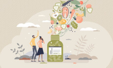 Dietary,Supplements,As,Extracted,Food,Nutrients,In,Pills,Tiny,Person