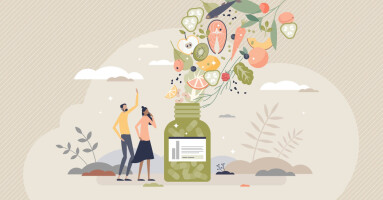 Dietary,Supplements,As,Extracted,Food,Nutrients,In,Pills,Tiny,Person
