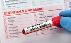 Blood,Tube,Test,With,Requisition,Form,For,Vitamins,And,Minerals