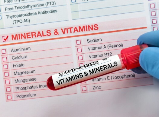 Blood,Tube,Test,With,Requisition,Form,For,Vitamins,And,Minerals
