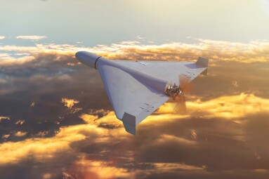 Top,View,,Shahed,Combat,Drone,Attack,,Evening,Sky,And,Bolaca,