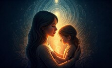 Woman,Communing,With,Her,Inner,Child;,Inner,Child,Healing;,Digital