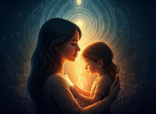 Woman,Communing,With,Her,Inner,Child;,Inner,Child,Healing;,Digital