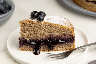 Close,Up,Of,Piece,Of,Gluten,Free,Blueberry,Pie,,Buckwheat