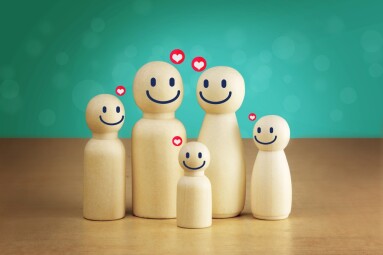 Wooden,Family,Figuressymbolizing,Family,Relationships,And,Care.,Perfect,For,Showcasing