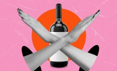 Contemporary,Art,Collage,Depicting,Prohibition,Of,Alcohol.,Concept,February,16,