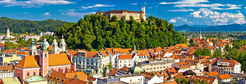 City,Of,Ljubljana,Panoramic,View,,Capital,Of,Slovenia