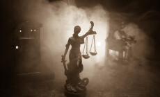 Death,Penalty,Electric,Chair,Miniature,On,Dark.,Creative,Artwork,Decoration.