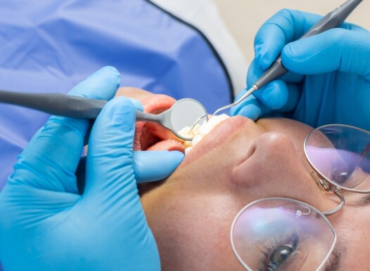 Young,Woman,Being,Examined,By,The,Dentist,At,The,Dental