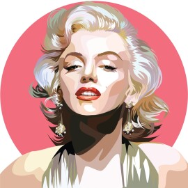 Jakarta,,Indonesia,-,May,23rd,2023,-,Marilyn,Monroe,Illustration,