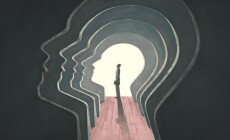 Mental,Health,,Brain,,Psychology,Concept,Art,,3d,Illustration,,Surreal,Mystery