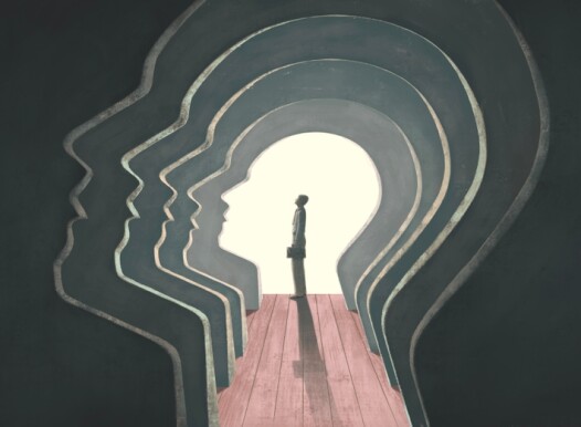 Mental,Health,,Brain,,Psychology,Concept,Art,,3d,Illustration,,Surreal,Mystery