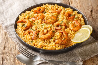Shrimp,Risotto,Pairing,The,Bold,Flavors,Of,Parmesan,And,Lemon