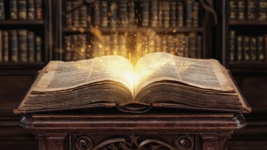 An,Ancient,Book,Opens,And,Emits,A,Radiant,Light.