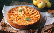 Homemade,Delicious,Fresh,Baked,Rustic,Apple,Pie,On,Dark,Background