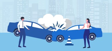 Car,Accident,Concept,,Crashing,Cars,On,The,Street,,Woman,Calling