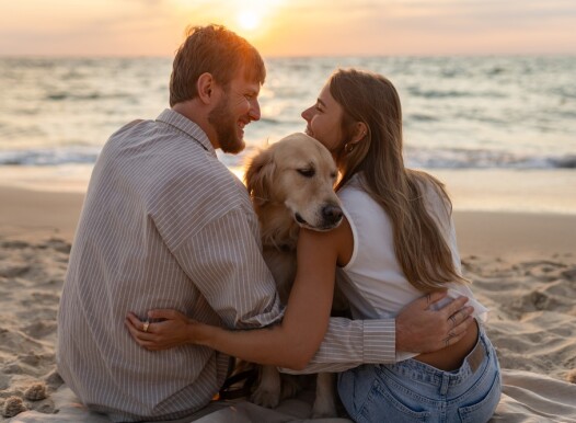 Couple,Of,Young,People,Man,And,Woman,Sitting,On,A