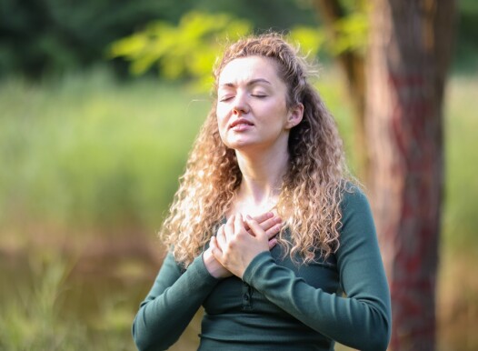 Relaxation,And,Harmony.,Happy,Woman,Meditating,In,Park