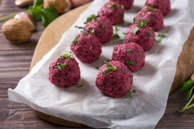 Georgian,Beetroot,Phali,Or,Pkhali,With,Walnuts,,Garlic,And,Spices