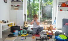 Children,Cleaning,Up,Messy,Kids,Playroom.,Kid,Picking,Up,Toys.