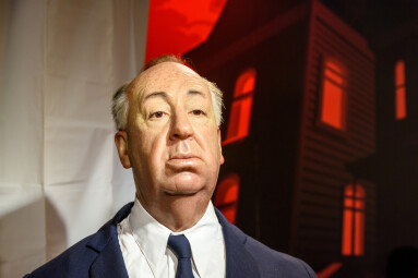 Vienna,,Austria,-,August,08,,2015:,Alfred,Hitchcock,Figurine,At