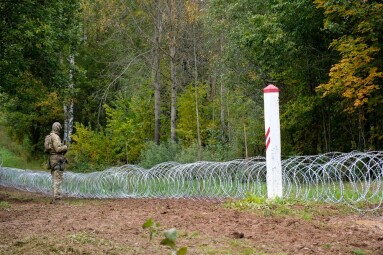 Indra,,Latvia,-,September,28,,2021:,Latvia,-,Belarus,Border,
