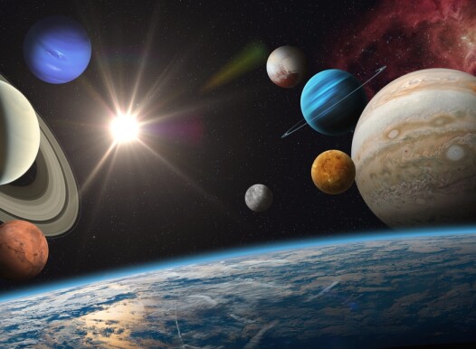Earth,And,Solar,System,Planets,,Sun,And,Star.,Sun,,Mercury,