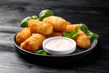 Homemade,Potato,Croquettes,With,Mayonnaise.,Traditional,Croquette.