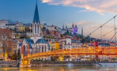 Downtown,Lyon,City,Skyline,,Cityscape,Of,France,In,Europe